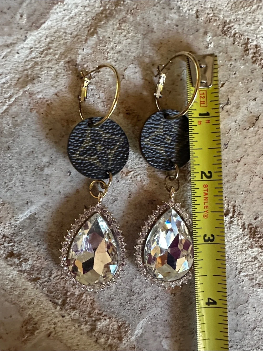Keep it Gypsy Upcycled Sparkly Earrings - Picture 4 of 6